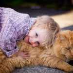 кошка и ребенок вместе