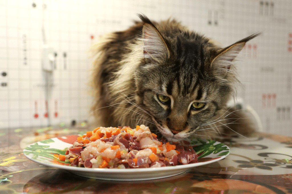 приучить кота на натуральном питании